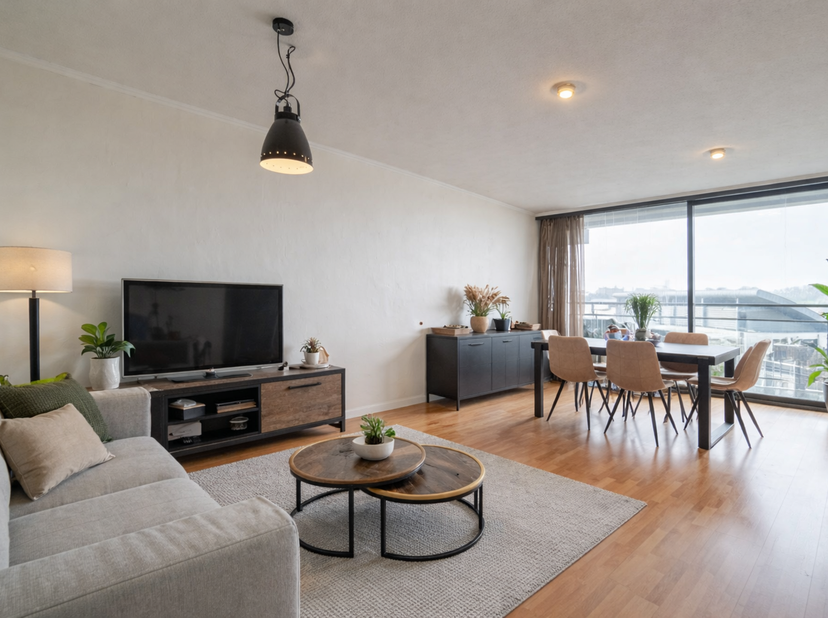 WOLUWE-SAINT-ETIENNE – Mooi 2-slaapkamer appartement (80 m²) met westgericht terras<br />
Gelegen op de 9e verdieping van een goed onderhouden mede-ei