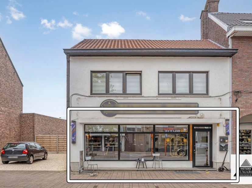 In de winkelstraat de STALENSTRAAT in Genk gelegen handelsgelijkvloers, volledig vernieuwd in 2019. Het pand werd voorzien van volledig nieuwe elektri