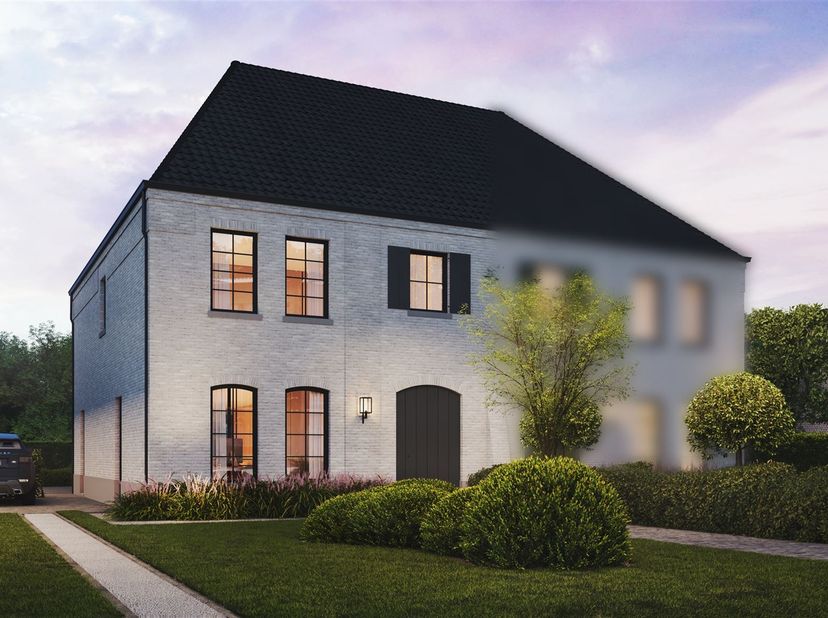 Nieuwbouwproject Ter Simse: stijlvolle halfopen woning in een rustige, groene omgeving in Alken<br />
Omgeving<br />
Gelegen in Alken, een rustige en