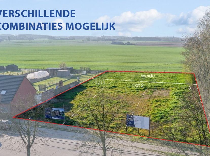 Te koop: bouwgrond aan de Zonnebeekseweg in Ieper, gelegen in een landelijke omgeving met vrij zicht. Deze open bouwgrond biedt een unieke kans om jou