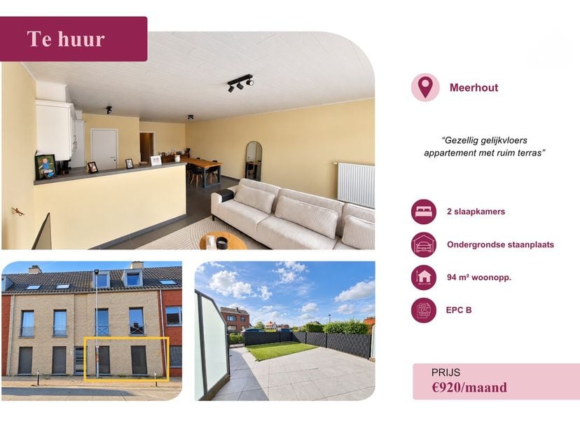 Appartement à louer à Molenberg 45 boîte 2,
                    2450 Meerhout