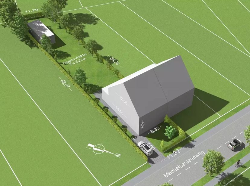 Ce terrain à bâtir, stratégiquement situé entre les centres commerciaux de Kortenberg et de Steenokkerzeel, se prête à la construction d'une maison ju