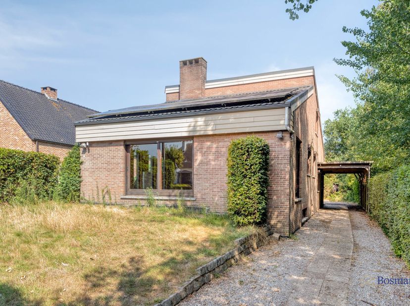 Woning op een perceel van 13a te koop in Schoot (Tessenderlo)<br />
<br />
Bij binnenkomst komen we binnen in de inkomhal met apart gastentoilet. Vanu