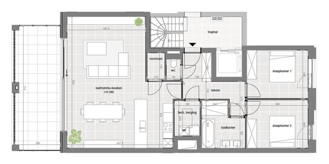 Appartement te koop in Luit.-Gen. Gérardstraat 18 bus A2.2, 8520 Kuurne