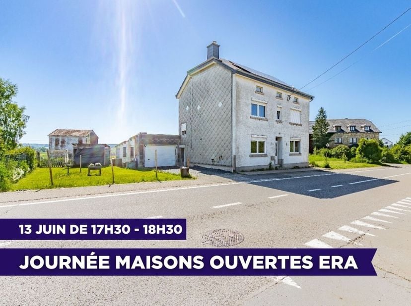 [[ CE BIEN PARTICIPE À LA JOURNÉE MAISONS OUVERTES ERA LE 13/6 DE 17:30 À 18:30 ]] ERA B-LUX vous propose cette spacieuse maison située Rue de Beho 17