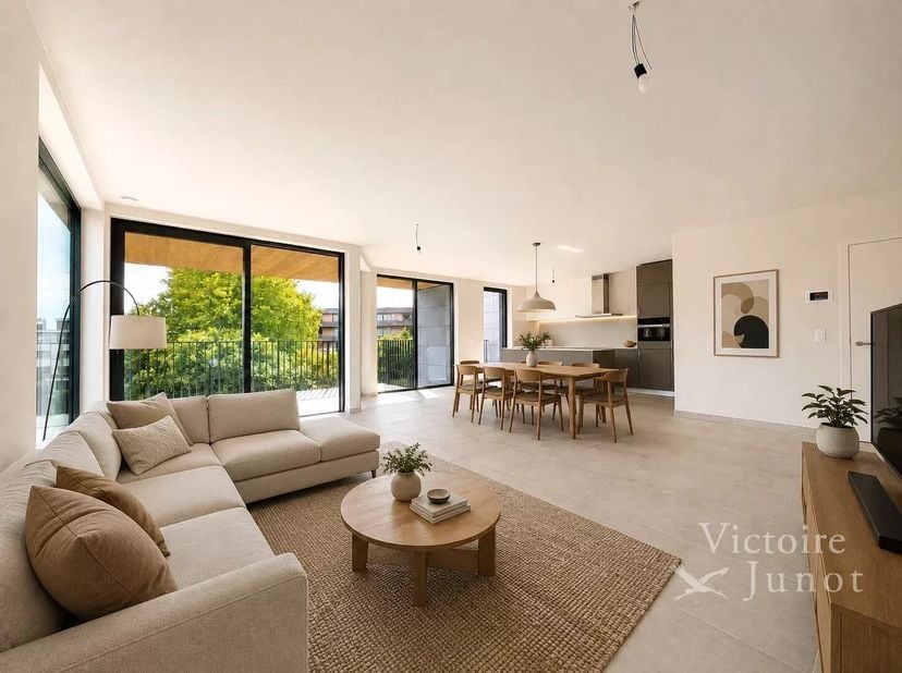 Bien présenté par Guillaume Letellier - 02 777 15 23 - guillaume.letellier@victoire.be<br />
Victoire Junot vous présente ce superbe appartement neuf