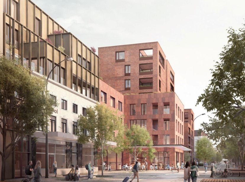 RES. B'HIVE  Dat is futureproof wonen in het groen, op de meest centrale locatie in Hasselt! B'Hive staat symbool voor centraal wonen, urban architect