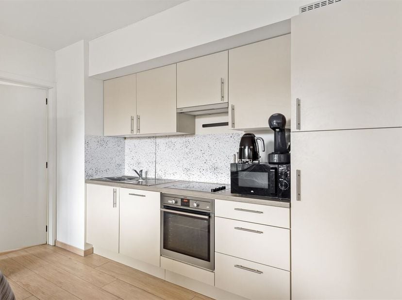 Ligging: Dit recent appartement is gelegen in de Hollebeekstraat in Hoboken, een rustige en aangename buurt met vlotte verbinding naar het centrum van