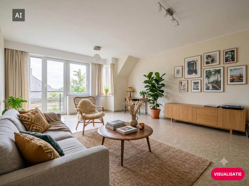 Mooi appartement met 1 slaapkamer gelegen te centrum Gistel in een autoluwe straat op een boogscheut van de kerk en in de onmiddellijke nabijheid van
