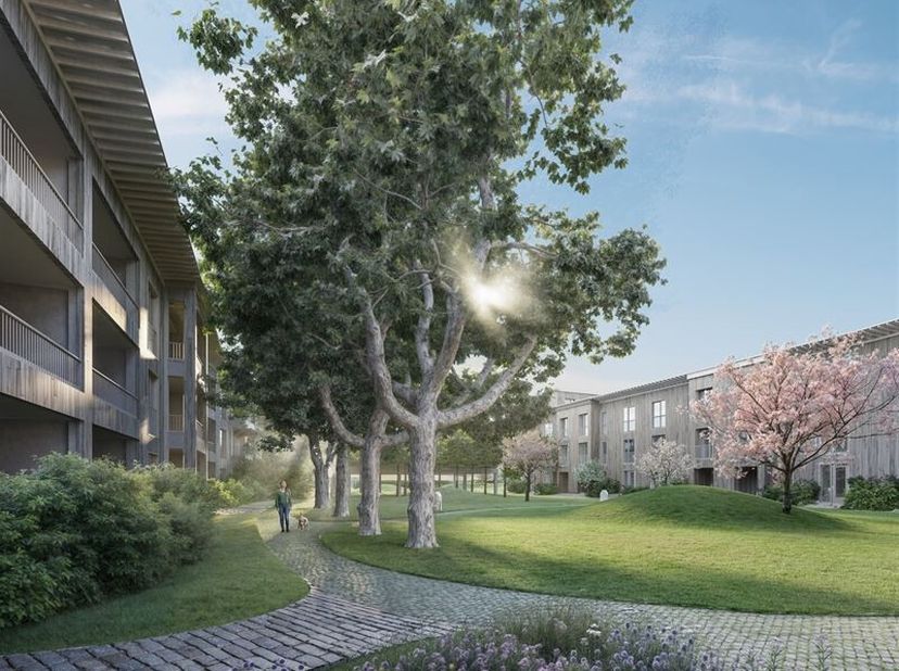 Cette propriété est située dans la Sint-Benedictusstraat à Mortsel, dans le cadre du projet Benedicte de construction neuve à haute efficacité énergét