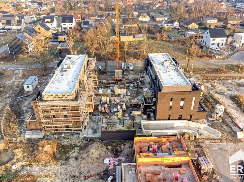 Park Gijsen : un projet de construction durable et écologique de haute qualité à Leopoldsburg! Le projet consiste en 2 bâtiments de 13 appartements et
