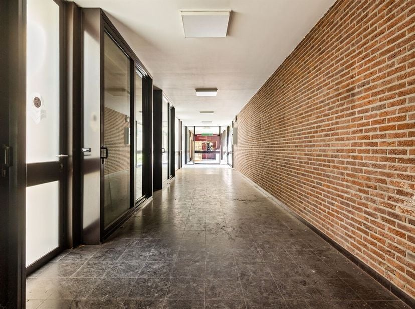 Ruim handelsgelijkvloers van ca. 849 m² op toplocatie in het centrum van Turnhout met tal van mogelijkheden<br />
Gelijkvloers<br />
Aan de voorzijde