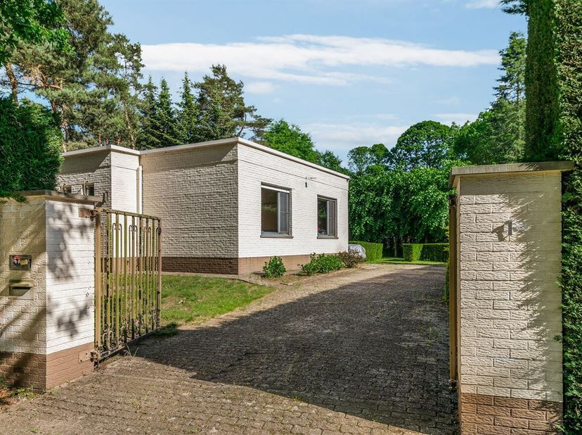 In de rustige en residentiële Berkenlaan te Waasmunster bevindt zich deze ruime laagbouwwoning uit de jaren 70, gelegen op een prachtig perceel van 1.