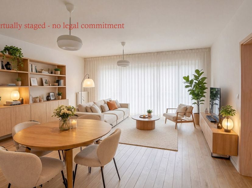 Maxime Real Estate slelt u dit mooi 1-slaapkamer appartement met terras en parkeerplaats voor.<br />
Gelegen in een rustige eenrichtingsstraat in de M