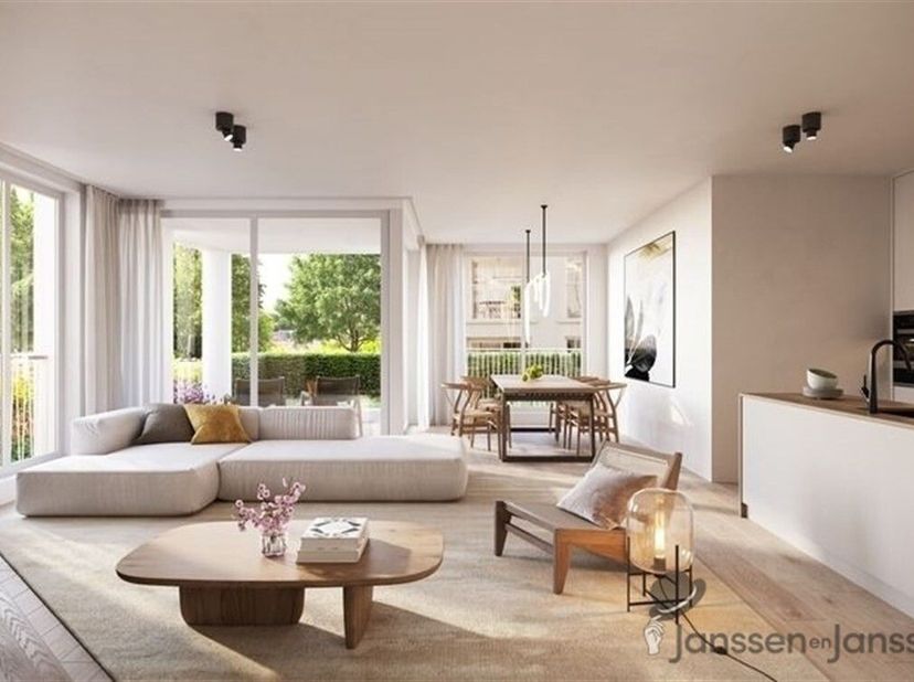 Appartement confortable au rez-de-chaussée avec terrasse et jardin privé<br />
Découvrez ce charmant appartement au rez-de-chaussée d'une superficie d
