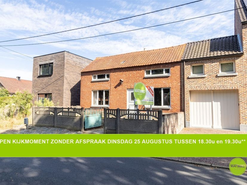 **Open kijkmoment zonder afspraak dinsdag 25 augustus tussen 18.30u en 19.30u**<br />
<br />
Op zoek naar een compact renovatieproject dat je volled