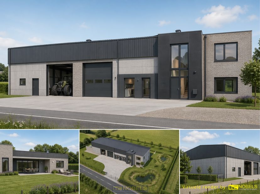 TE RENOVEREN EIGENDOM met woning en loods, gelegen op een UITERST RUSTIGE en LANDELIJKE LOCATIE te Melden (Oudenaarde) met prachtig uitzicht op de Kop