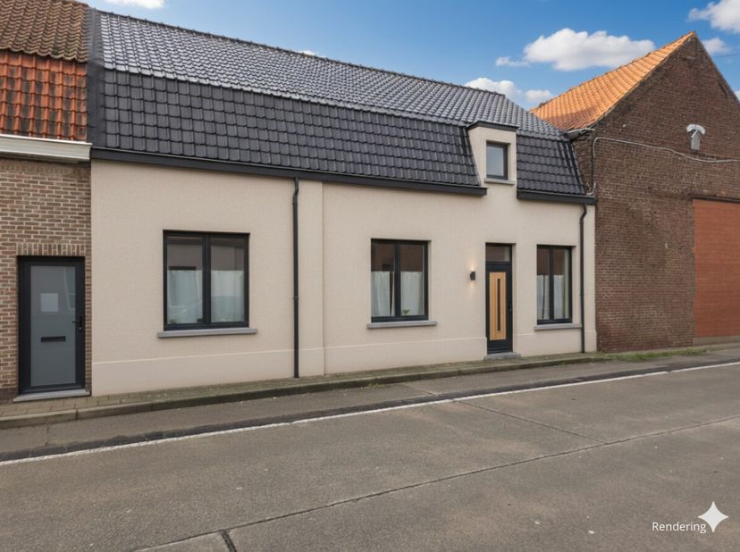U zoekt een woning op een groot perceel? Deze verder af te werken/ te renoveren woning is gelegen op een perceel van maar liefst 890m²! Deze woning me