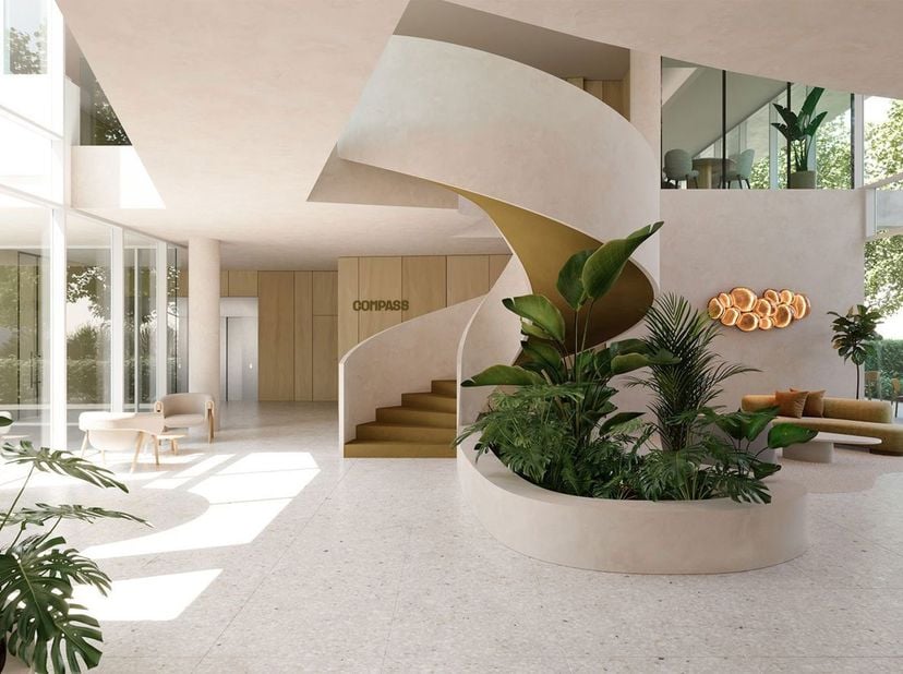 The Compass is een hoogwaardig, volledig herontwikkeld kantoorgebouw op een uitstekende locatie in Antwerpen. Dit toekomstgerichte project combineert