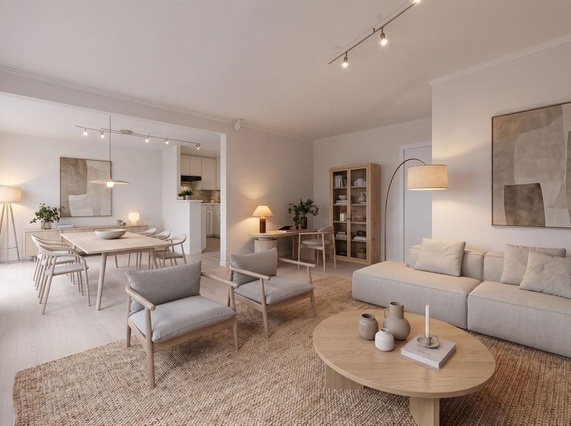 Dit ruime hoekappartement bevindt zich op een centrale ligging aan de Sint-Rochuskerk in het hart van Blankenberge en geniet van een open zicht. Dankz