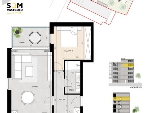                                         Appartement te koop in Mechelen-aan-de-Maas, € 275.000
