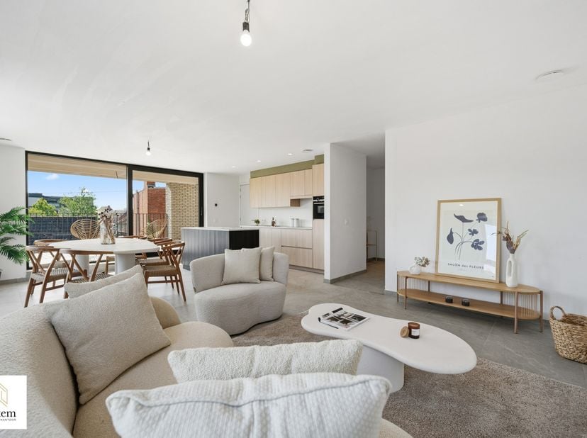 Exclusief en energiezuinig nieuwbouwappartement met ruim terras<br />
<br />
Ontdek dit stijlvolle en hoogwaardig afgewerkte appartement op de eerste