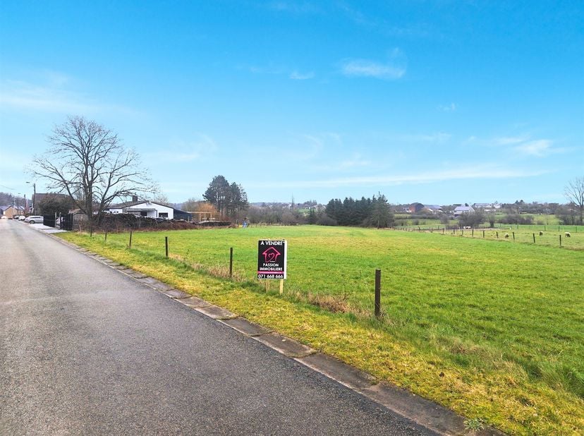 Situé dans une rue déjà urbanisée à Cerfontaine, ce terrain développe une superficie totale de ± 6.480 m². Il bénéficie d’une façade à rue d’environ 6