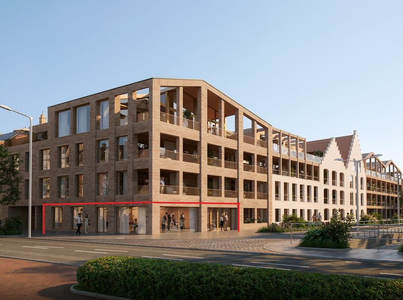 Cet espace commercial spacieux est situé à l'angle de K. Coggelaan et de la Kaaiplaats. <br />
Cette propriété commerciale, située dans la résidence «