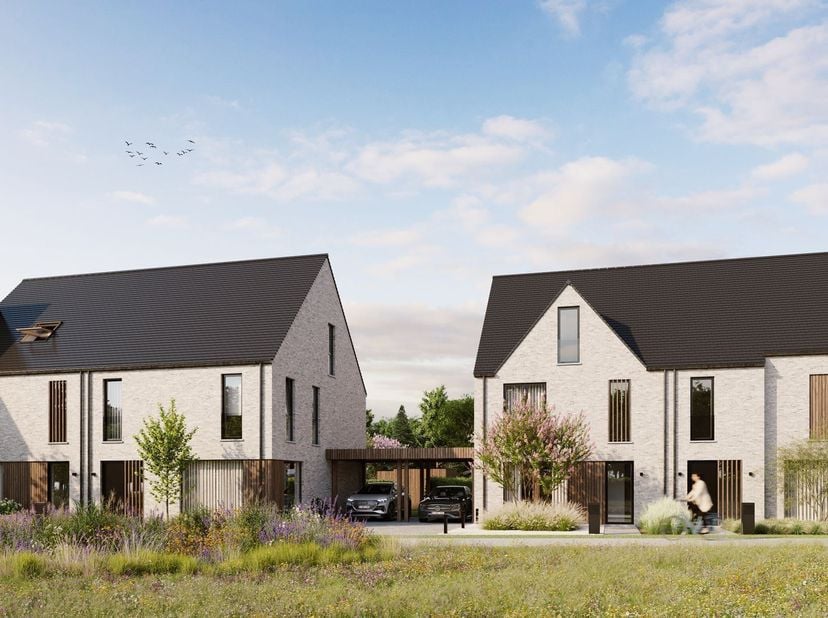 Jouw nieuwe thuis in Hof ter Heiken<br />
Deze woning maakt deel uit van Hof ter Heiken, een kleinschalig en duurzaam woonproject waar energiezuinig w