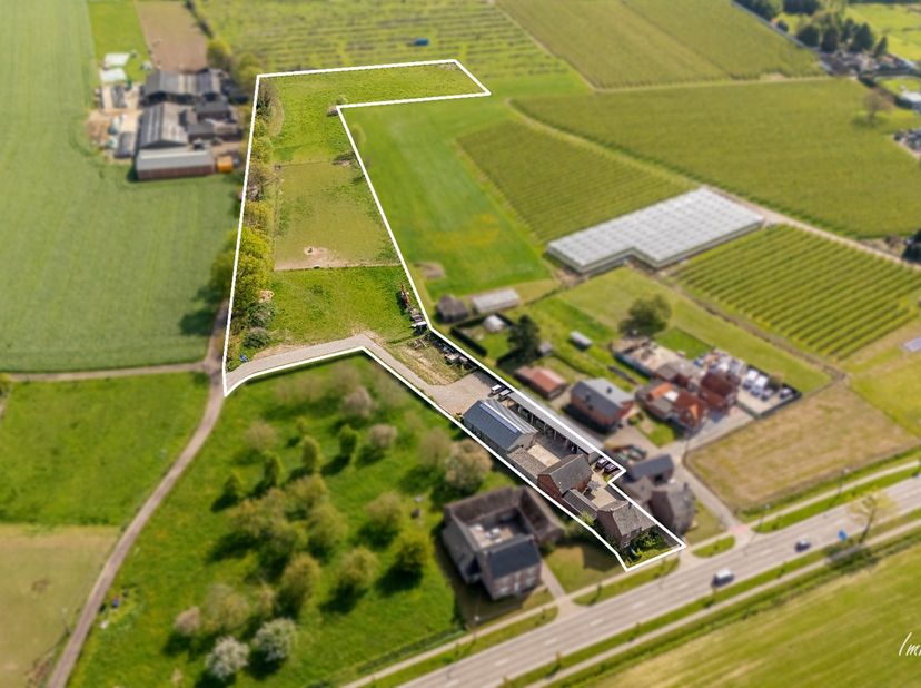In het rustige en landelijke Geetbets bevindt zich deze eigendom op een perceel van ca. 1,7 hectare, ideaal voor wie op zoek is naar ruimte en mogelij