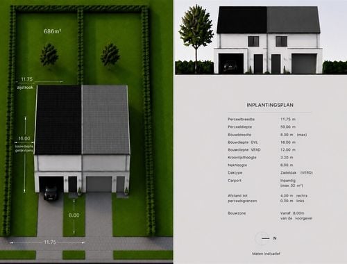                                         Grond te koop in De Klinge, € 275.000
