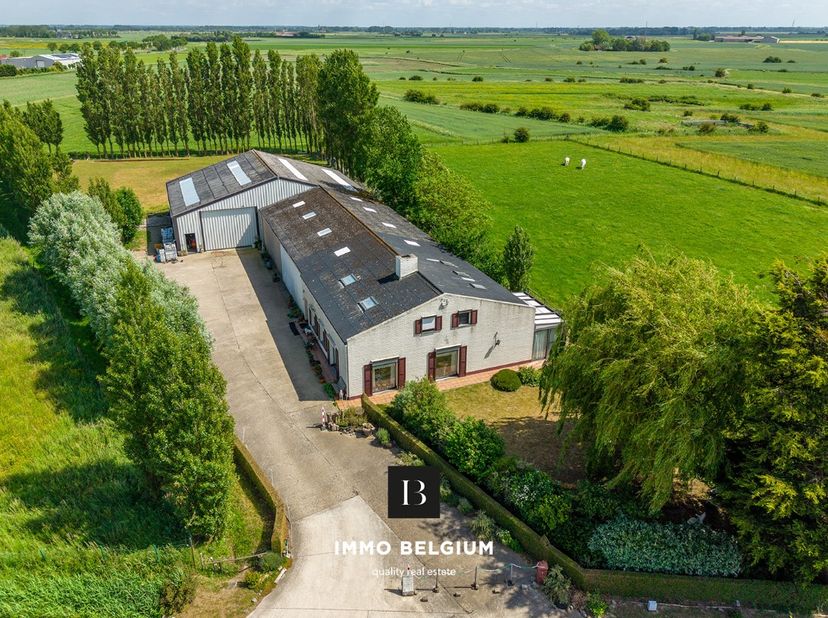 In de rustige Sluizestraat 6 in Klemskerke (De Haan) vindt u deze ruime eigendom op een perceel van 4.100 m², met een woning met een bewoonbare opperv