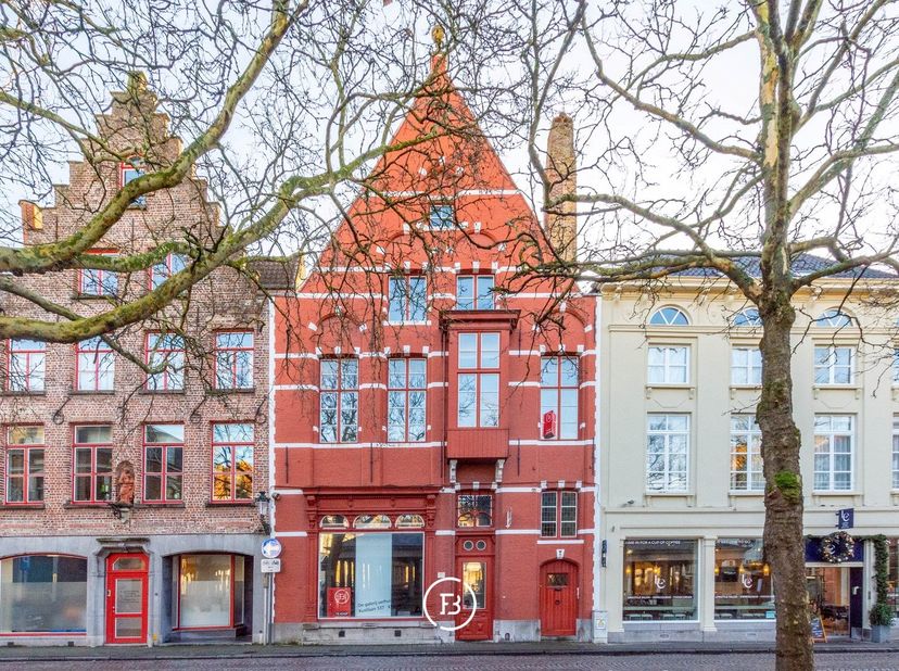 Propriété Multifonctionnelle avec Vues Phénoménales sur le Vismarkt à Bruges<br />
<br />
Pour ceux qui recherchent un grand volume, de hauts plafonds