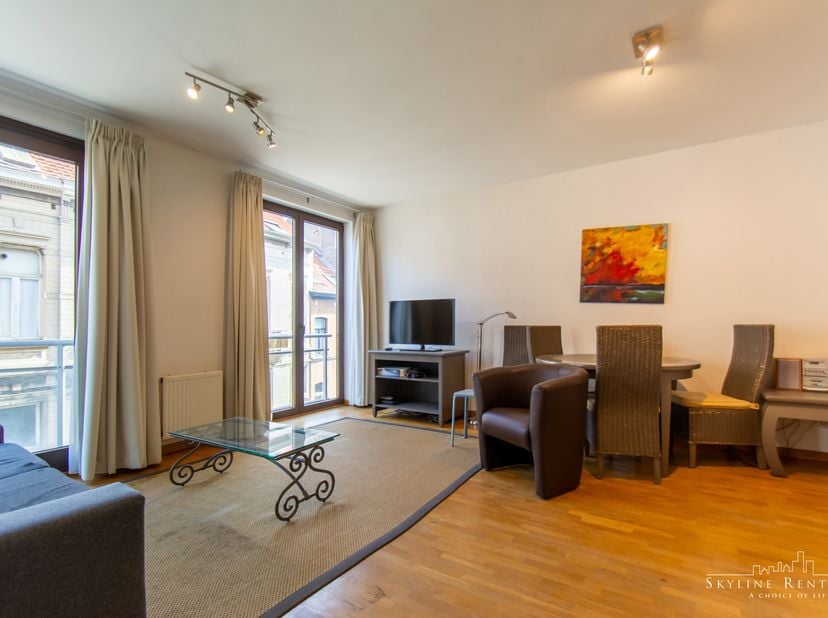 PB Tul A 6.2 - MIN. 1-JAAR CONTRACT - Wij bieden u een grote gemeubelde appartement in het hart van Brussel met een oppervlakte van ±52m² (volgens EPC