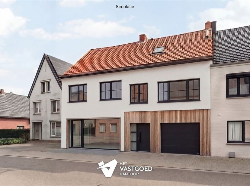 Zeer ruime woning (ca 550m2) met enorme mogelijkheden<br />
Belangrijkste troeven:<br />
- Zeer ruim pand met enorm veel mogelijkheden<br />
- Gelijkv