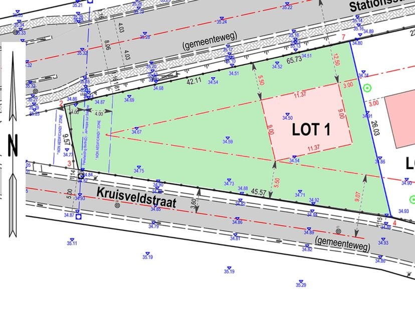 Terrain à vendre à Stationsstraat 87,
                    3650 Elen