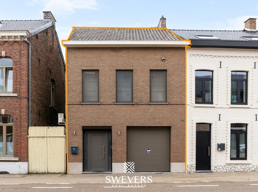 Voor meer info en foto’s, surf naar www.swevers.be – Tongersesteenweg 38 in Tongeren- Borgloon is een instapklare halfopen woning met 156 m² bewoonbar