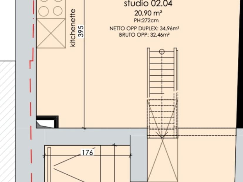 Deze prachtige duplex studio in residentie ALIZEE in Mechelen is een ware parel. De duplex studio is volledig gerenoveerd in 2025 en beschikt over een