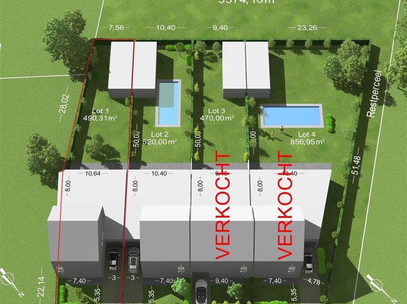 Bouwgrond (LOT 1 - HOB) te koop in een goedgekeurde verkaveling: zuidwest georiënteerd &amp; zonder bouwverplichting!<br />
Ontdek dit goed gelegen perce