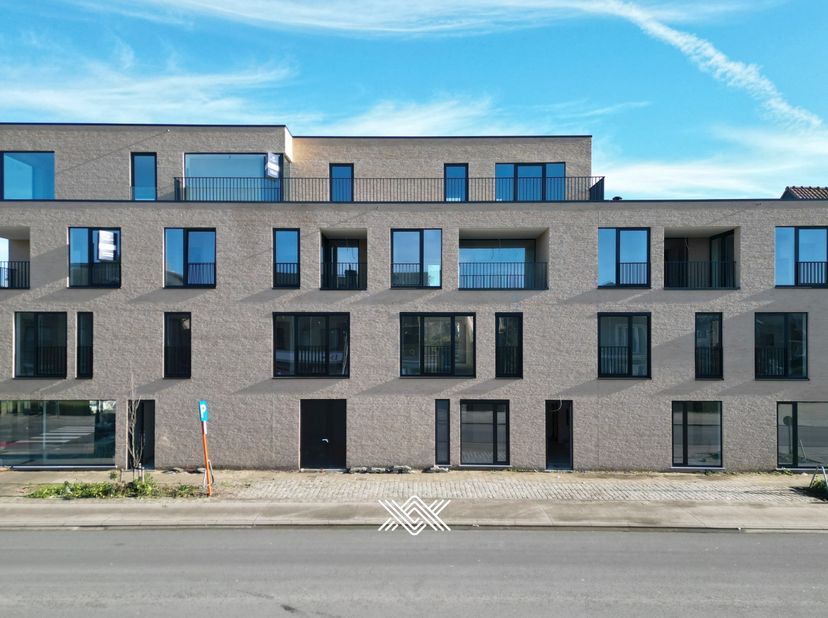 Dit appartement op de tweede verdieping heeft een bewoonbare oppervlakte van 100 m² en een terras van 9 m². Via de ruime inkomhal heeft u toegang tot