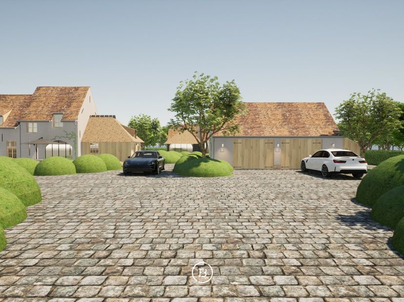Te midden van een uitzonderlijk groen kader, pal grenzend aan het prachtige natuurgebied Vloethemveld, bevindt zich deze exclusieve bouwgrond met adem
