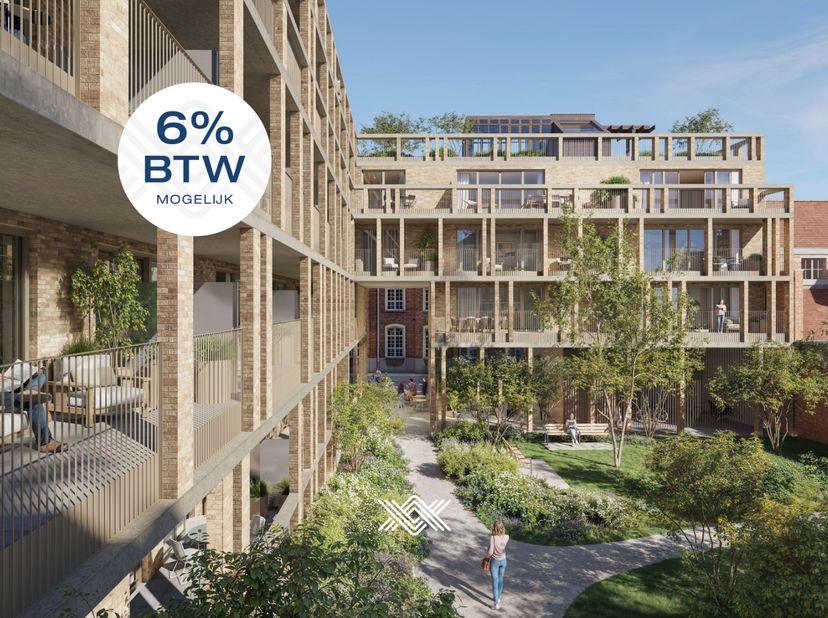Dit tweeslaapkamerappartement van 90 m² is gelegen op het eerste verdiep en de indeling is als volgt: een inkomhal met plaats voor een vestiairekast,