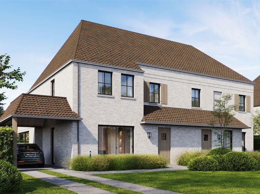 Halfopen bebouwing met karaktervolle architectuur en zicht op uitgestrekte velden <br />
Omgeving<br />
Gelegen in Alken, een rustige en groene gemeen