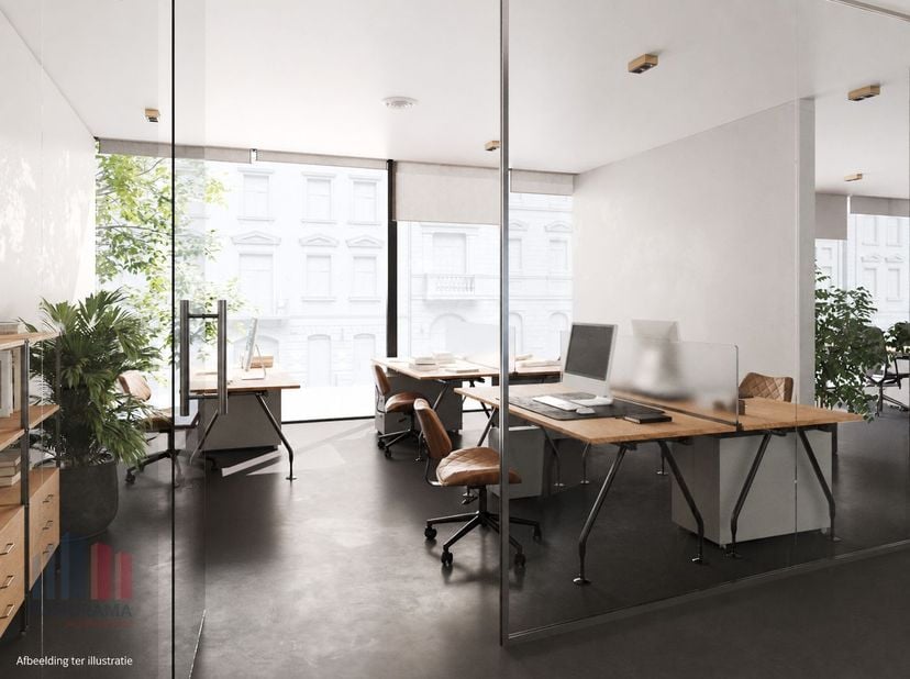 Espace de bureaux d’une superficie totale de 519 m² à Saint-Gilles, situé dans la dynamique rue Dejoncker, à un emplacement de premier choix à proximi