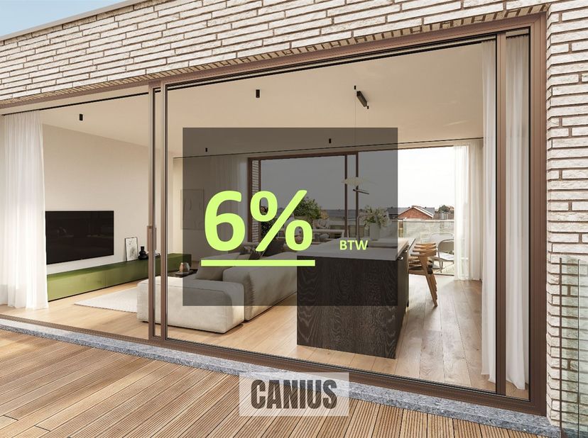 PENTHOUSE – 2 CHAMBRES – 2 TERRASSES<br />
<br />
Sur l'ancien site du magasin de bricolage situé sur la Montenakenweg à Saint-Trond, un nouveau pro
