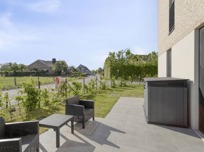 Recent gelijkvloers appartement te koop in residentie Rubano nabij het centrum van Kruisem. Dit energiezuinig appartement met 2 slaapkamers kan geniet