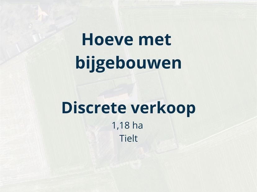 Hoeve met bijgebouwen te koop in Tielt op 1,18 ha<br />
Voor meer informatie - Contacteer Vastgoed Elien