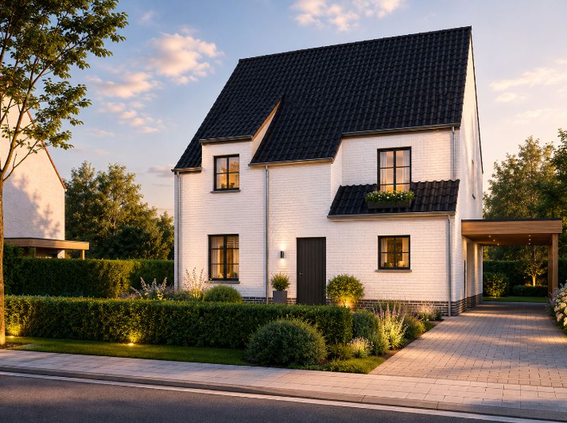 Op een rustige locatie in de Weefstraat, op de grens van De Pinte verrijst een nieuwbouwproject met negen ruime gezinswoningen. Hier woont u in alle r