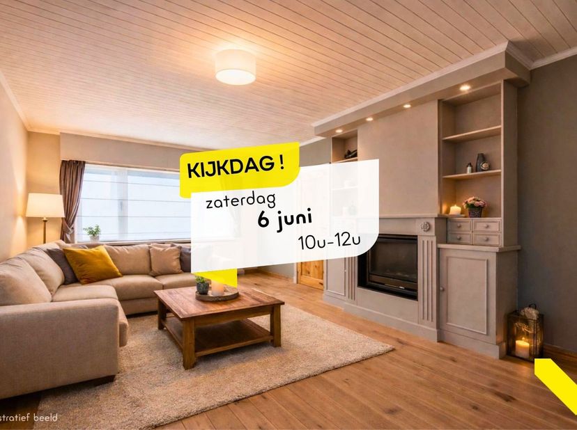KIJKDAG - Kom op zaterdag 6 juni deze woning vrijblijvend ontdekken tussen 10u en 12u.<br />
Een afspraak is dan niet nodig!<br />
Instapklare, gelijk