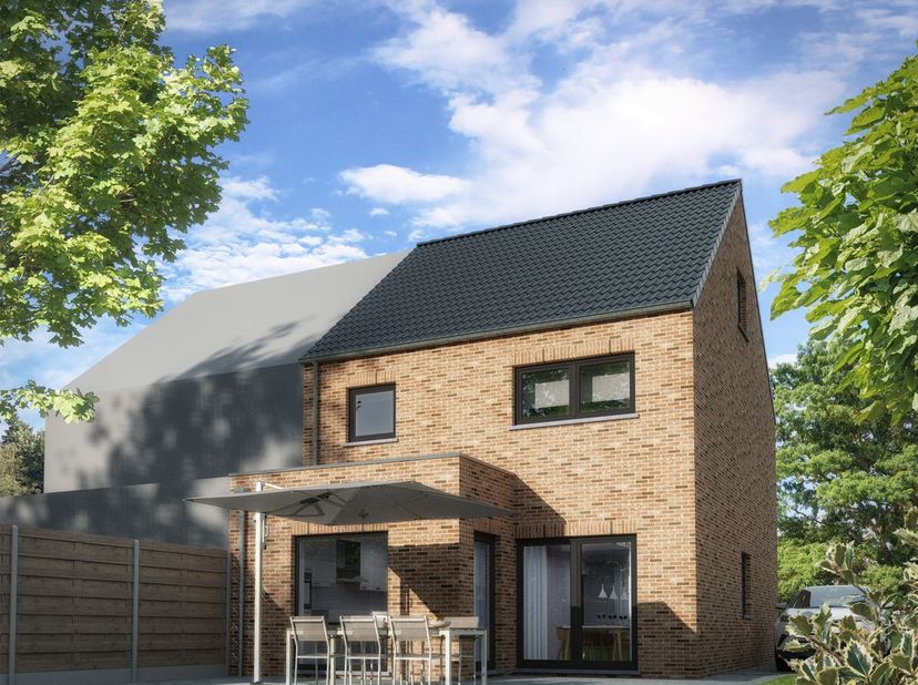 Deze twee halfopen woningen (lot 1 &amp;amp; 2 VERKOCHT) worden door AVL aangeboden in de Elsterweg 20 in Elst, een gehucht nabij Millen (Riemst), op slec